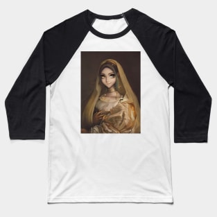 Beaux Animes Art ...La velata painting by Raphael re-imagined as an anime Baseball T-Shirt